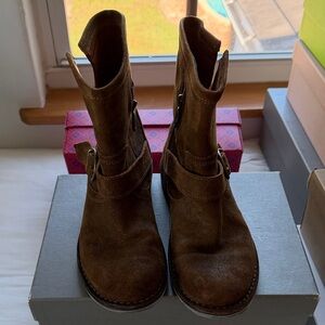 Fiorentini + Baker Dark Brown Suede Boots